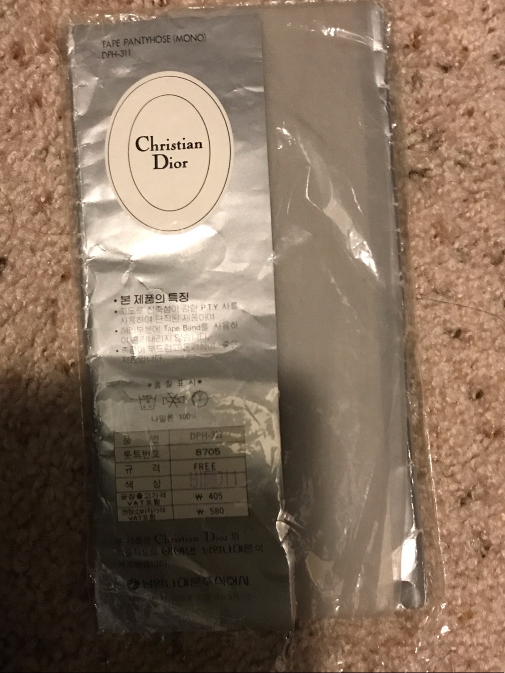 Dior sheer Pantyhose in Light Gray